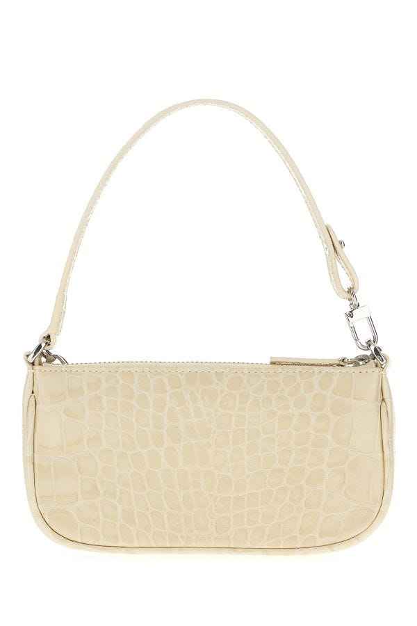 Ivory Croc Embossed Mini Underarm Bag
