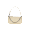 Ivory Croc Embossed Mini Underarm Bag
