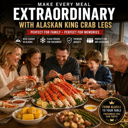 Mega Seafood Feast: 6 lbs Total King Crab Legs & Claws (3 lb + 3 lb FREE BUNDLE) | Sweet & Juicy - Best Value for $39.99