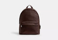 Rich Dark Brown Minimal Leather Backpack,