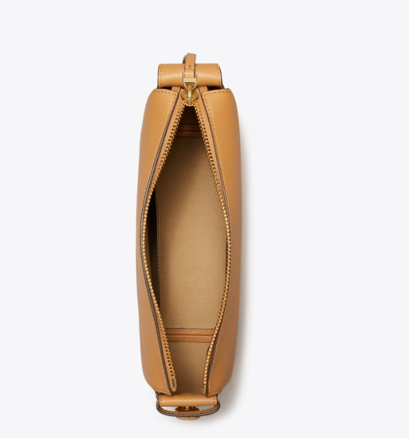 Warm Camel Soft Curved Underarm Bag