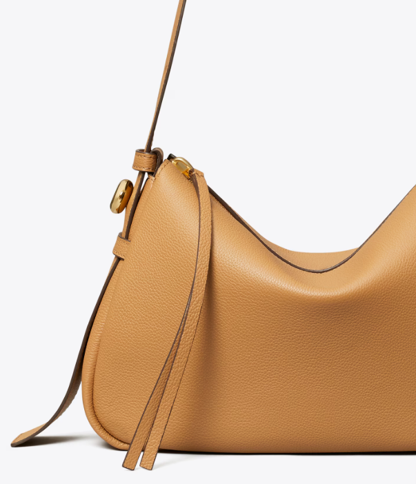 Warm Camel Soft Curved Underarm Bag